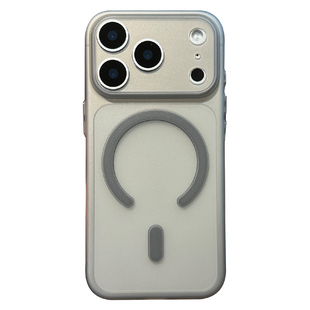佳子秀磁吸钛金灰适用苹果17pro手机壳简约iphone17保护套16promax轻薄15pro全包镜头13透明液态硅胶14软胶12