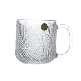 日本製 稀少Hoya豪雅水晶玻璃杯群叶酒杯咖啡杯中古1950s小皿侘寂