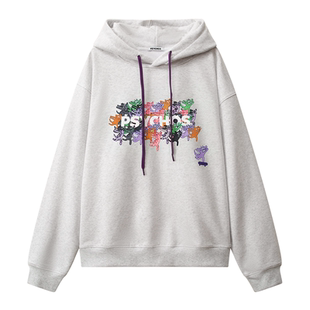【买一送一】PSYCHOS莎可斯动物重磅420g棉印花连帽卫衣原创男女