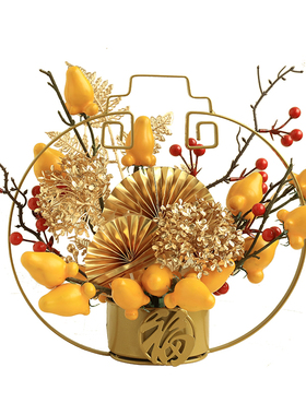 轻奢高档新年装饰花艺