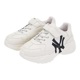 MLB官方男女童鞋NY魔术贴运动鞋洋气增高老爹鞋潮小白鞋SHC10