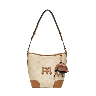 天美意复古印花包包女水桶包休闲单肩斜挎包2026春季新款X3247AX6