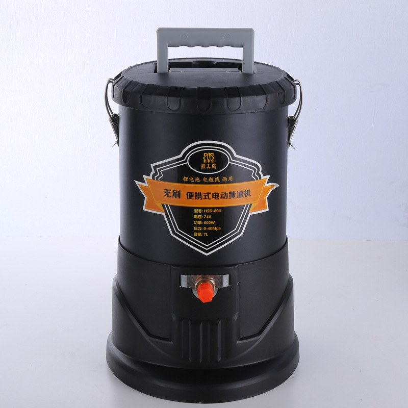 新品锂电电瓶2用无刷电动黄油枪24V挖机用全自动高压注油器黄油机