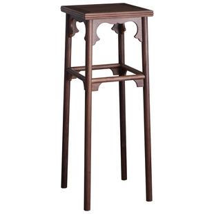 璞木听琴图花架宋徽宗香几宋式花几宋朝实木架子中式简约黑胡桃木