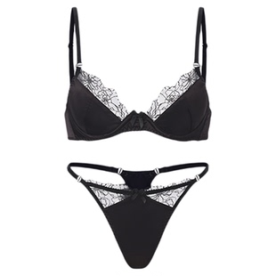 「LA」Lynx·荆棘暗码｜边界系列*性感豹纹蕾丝内衣女薄文胸套装