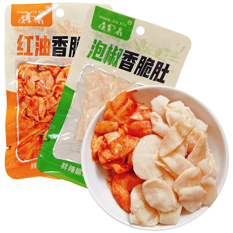 黄家鑫泡椒红油香脆肚26g