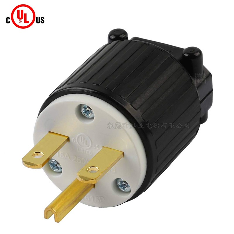 LK7615P美规插头NEMA 6-15P LKEW隆光美规直式插头15A250V