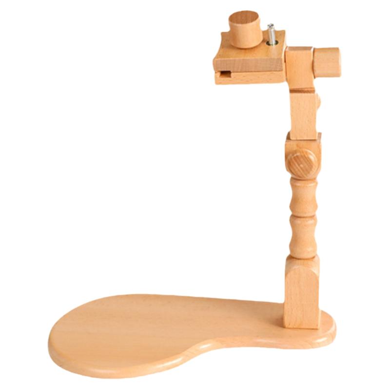 榉木桌面绣绷架子刺绣十字绣框工具绣花绷子通用可调节台式绣架