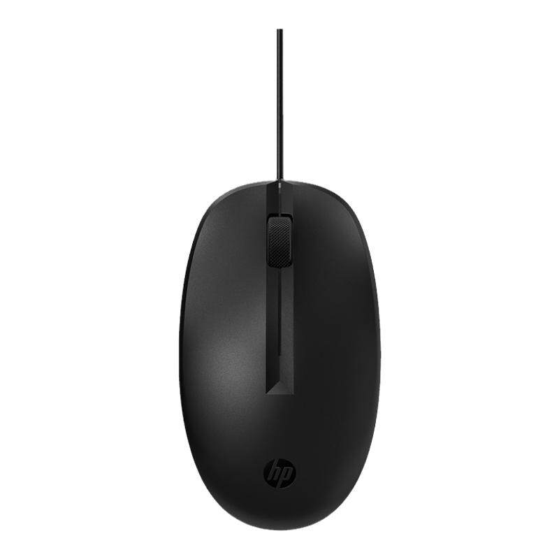 HP/惠普125商用有线鼠标键鼠套装办公台式电脑笔记本光电USB小巧