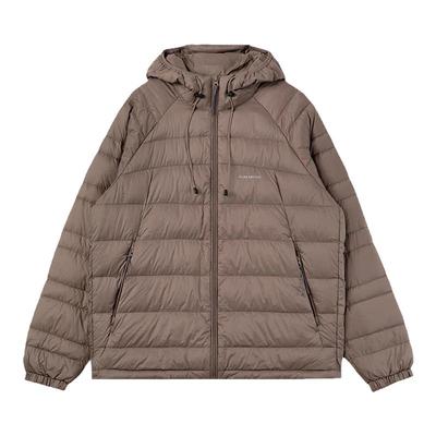 鸭鸭连帽短款轻薄羽绒服