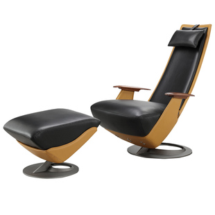 COOMO楷模家具 尤里休闲椅真皮休闲椅躺椅懒人贵妃椅