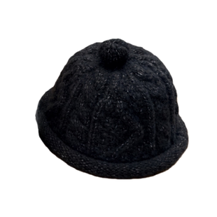 日系复古麻花针织地主帽男女秋冬季可爱百搭毛线瓜皮帽卷边雅痞帽