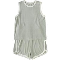 儿童家居服夏季套装无袖背心