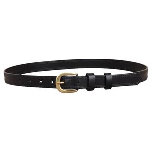 牛永真女士皮带2025新款真皮配牛仔裤棕色黑色头层牛皮腰带女铜扣