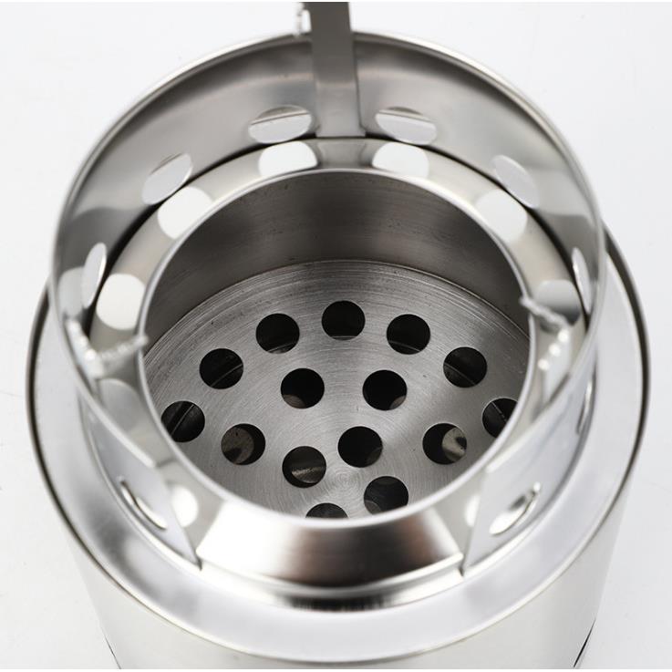 户外野营柴火炉小号一体不锈钢 火炉 篝火炉庭院取暖炉子火爆热卖