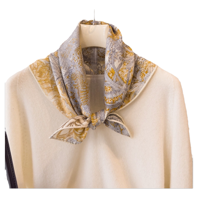 真丝羊毛小方巾2025新款