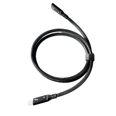 定制弯头雷电5数据线90度120Gb240W雷雳显卡坞8K显示器硬盘相机线