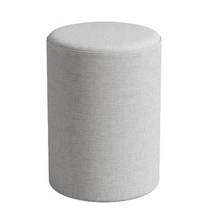 三梦布艺小凳子家用矮凳圆凳客厅沙发凳门口换鞋凳实木墩子小板凳