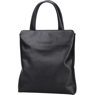 斐格男士手提包手拿商务竖款公文包牛皮包包夹层大容量包真皮男包