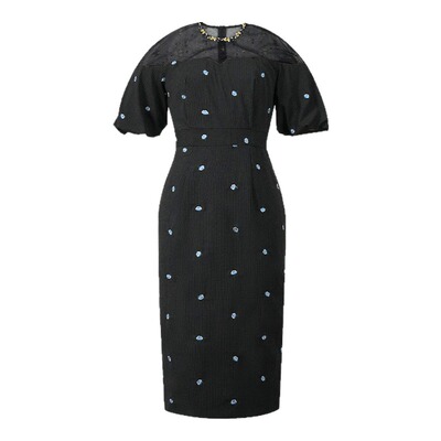 御姐轻熟风中长款修身裙子