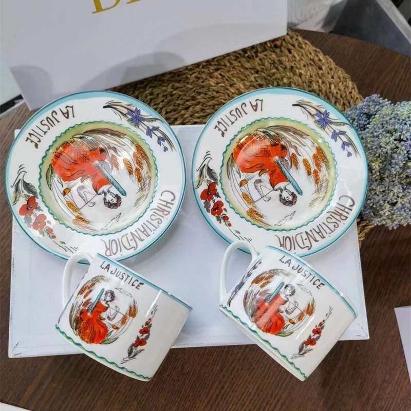 15出口欧式骨瓷咖啡杯碟家用下午水杯茶杯轻礼品奢陶瓷办公套装批