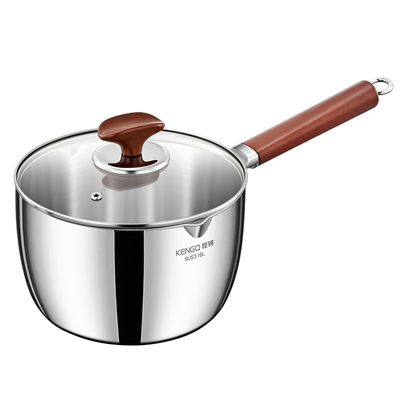 316L不锈钢奶锅食品级加高辅食锅宝宝婴儿多功能煮粥泡面锅小汤锅