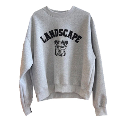 美式复古字母刺绣加绒卫衣女