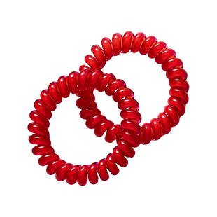 安卡拉红2026新款电话线发圈女高弹力新年本命年皮套橡皮筋扎发绳