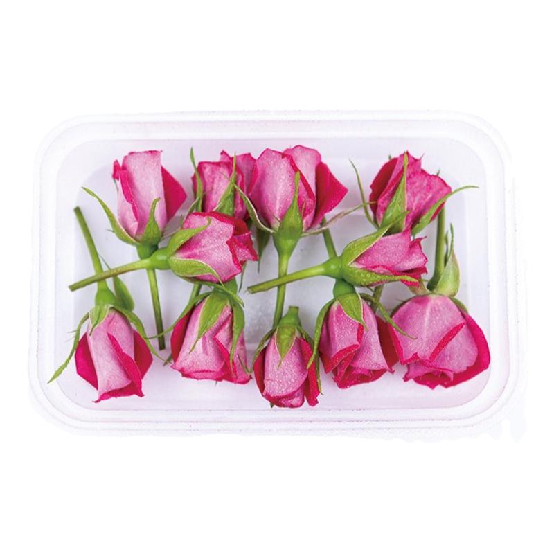 小玫瑰花朵草摆菜盘装饰