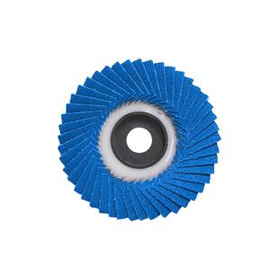 不锈钢软片蓝砂韩式花叶轮金属黑砂打磨片百叶轮抛光片百叶片木工