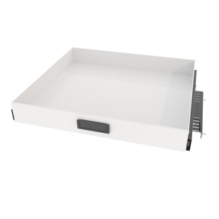 厨房改造深柜内抽屉托盘侧装轨道自制调料瓶白色PP塑料拉篮储物盒