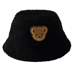 儿童帽子秋冬季小熊男童女童渔夫帽可爱宝宝小孩保暖冬款男孩冬天