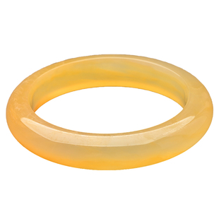 云南天然黄龙玉手镯冰种玉石镯子鸡油黄女款茄子山红色玉器贵纪镯