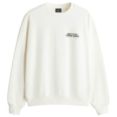 HM男装女装卫衣2025年冬季情侣装棉质立领套头宽松上衣1048152