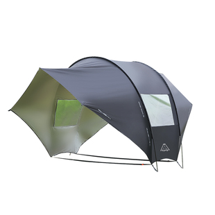 户外地壳帐天幕多人赏雨篷露营涂银防晒便携式野营轻量化蛋壳天幕