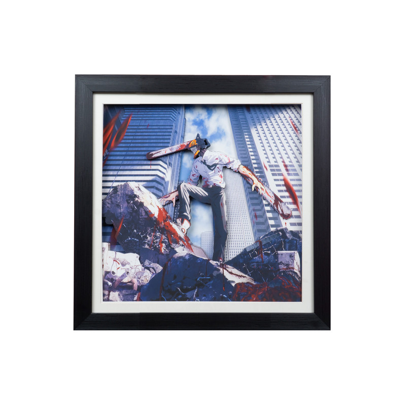 电锯人波奇装饰画立体画艺术画3D