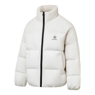回力白色90羽绒服男冬季2025新款加厚保暖短款冬装青少年立领外套