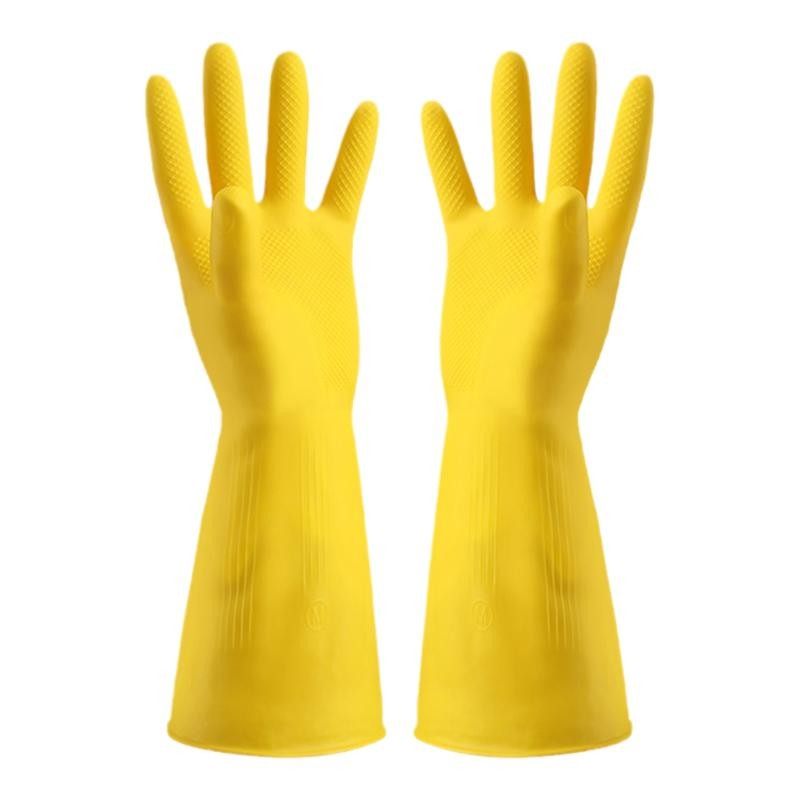 牛筋乳胶手套家务洗碗厨房耐用胶皮加厚橡胶硅胶劳保耐磨防水工作