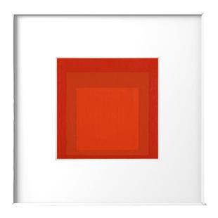 Josef Albers抽象色块彩色渐变装饰画简约高级客厅卧室背景墙挂画