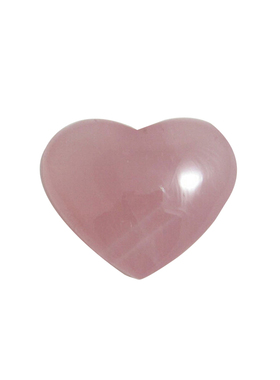 天然粉水晶桃心形蓝纹石吊坠