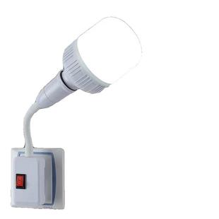 led直插式插座灯泡带开关插电灯超亮卧室节能插头灯控制床头螺口