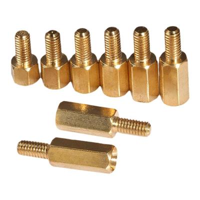 黄铜单通六角隔离柱铜柱M2.5