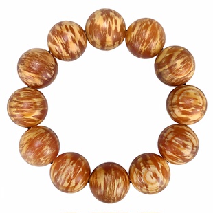 琥珀木蚂蚁腿纹手串东北长白山沉香全满油松明子透光手链全玉化珠