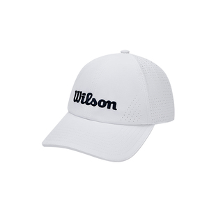 Wilson威尔胜经典LOGO运动棒球帽男女同款百搭可调节网球鸭舌帽子
