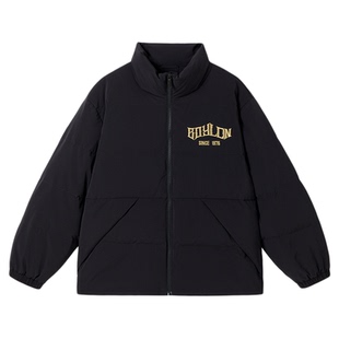 【黑金羽翼】BOYLONDON冬季老鹰刺绣男女同款鹅绒羽绒服N28003