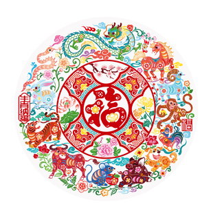 2026新款马年福字窗花静电贴过年春节窗户玻璃橱窗贴新年装饰用品