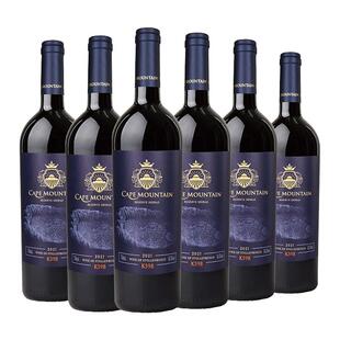 开普山K598红酒原瓶进口西拉红葡萄酒官方正品750ml六支装礼盒