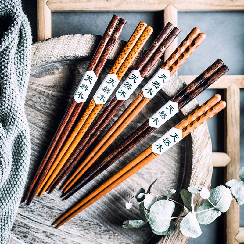 日式尖头实木筷子铁木龟甲木制餐具筷和风防滑文艺料理寿司筷批发