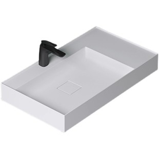 德国doporro 人造石一体台上盆浴室壁挂式洗手盆卫生间高级洗手台