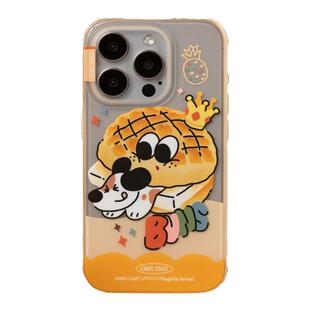 CARECASE 菠萝包狗狗磁吸手机壳 适用于苹果iPhone17 16 15 14 Pro Max 原创设计 磁吸支架组合 magsafe充电